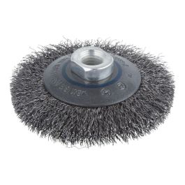 Cepillo cónico de alambre de acero, rosca m14, ø100 x 15 mm Precio: 9.98999958. SKU: B1ALW7MVHJ