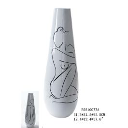 DKD Home Decor Jarrón Moderno Blanco Abstracto Mujer Resina 30 x 30 x 94 cm Precio: 113.69000038. SKU: S3020498
