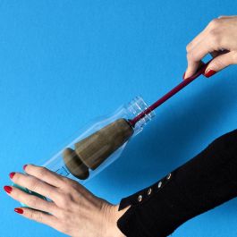 Cook Concept Esponja Limpia Botellas con Punta de Esponja para Biberones y Botellas, d.5,5 cm; h.34,5 cm