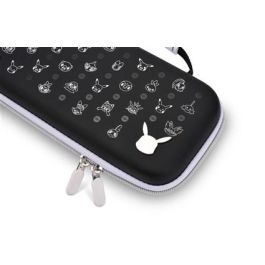 Power A 1522749-01 Estuche Protector Compacto Nintendo Switch OLED, Switch y Switch Lite Pikachu Negro/Plata