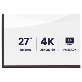 iiyama Monitor HB2701UHSNP-B1 27" 4K UHD IPS Black 4 ms HDR para Diseño Gráfico y Uso Profesional con USB-C (96W) y KVM