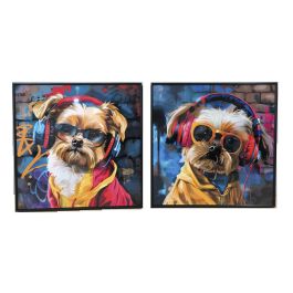 Cuadro Moderno DKD Home Decor Multicolor 3.5 x 50 x 50 cm (2 Unidades) Precio: 49.50000011. SKU: B13WV727AL