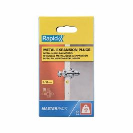 Rapid 5001563 - Anclajes de expansión metálicos para placas de yeso 6-16mm | Paquete de 50 | Carga máxima 40 kg Precio: 30.50000052. SKU: B163WZ948P