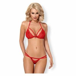 Conjunto de Lencería Obsessive 838-SET-3 Rojo S/M