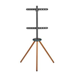 Vivolink Soporte TV Plegable de Madera/Acero, VESA 200x200 a 400x400, Carga Máx. 30 kg, Portátil con Bolsa para Exposiciones