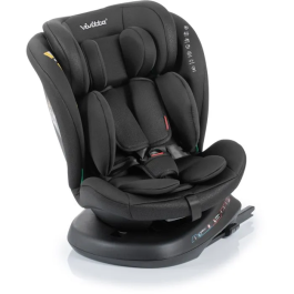 Babyauto Silla de Coche Sigma i-Fix Vivitta Grupo 0/1/2/3 (40-150 cm) Isofix + Top Tether Giratoria 360º Reclinable Negro BAB8435593704356
