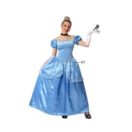 Disfraz Princesa Azul Mujer Adulto Vestido XL