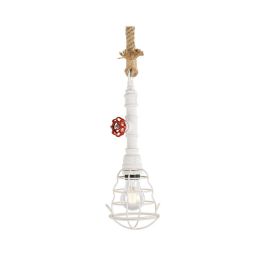 Lumineo Luz Colgante Bombilla E27 40W, Estilo Fontanería Vintage, Cable Transparente, Ø13x39cm Precio: 29.6899999. SKU: B1D98VQJDE