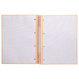 Antartik Cuaderno espiral A4 micro, 80 hojas, 90 gr, horizontal, color peach
