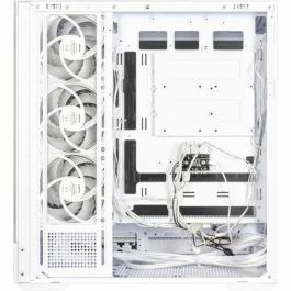 Zalman P40 DS WHITE Midi Tower Blanco para PC con Pantalla LCD 9.1", Compatible ATX, Micro ATX, Mini-ITX
