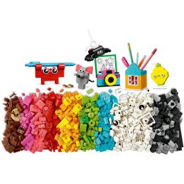 LEGO 11042 Caja Feliz Creativa Classic, Set de Construcción con 680 Ladrillos y Elementos Especiales, Guía Inspiradora y 10 Modelos Rápidos para Niños +5 Años