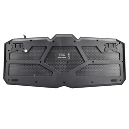 Q-connect Set Teclado y Ratón con Cable, Iluminación LED, Color Negro