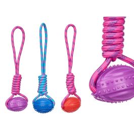 Pelota de Silicona con Cuerda 35 cm - Mascow, Colores Surtidos (24 Unidades) Precio: 44.5000006. SKU: B1FQA2J5JT