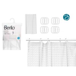 Cortina Baño Transparente Cuadros 180X180Cm Berilo (12 Unidades) Precio: 54.49999962. SKU: B1954A6CS2