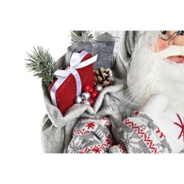 Figura Navidad Alpina DKD Home Decor Gris Blanco 34 x 83 x 45 cm