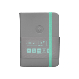 Antartik Cuaderno A7 Tapa Dura Hojas Lisas Gris y Turquesa 80 Hojas 80 gr FSC