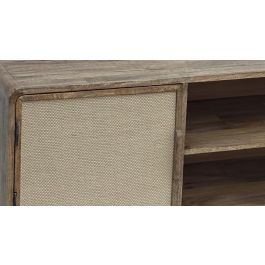 DKD Home Decor Mueble TV Urban Rufur25 47 x 50 x 160 cm Marron Beige