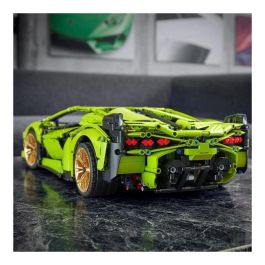LEGO 42115 Technic Lamborghini Sián FKP 37 Kit de Construcción, Modelo Deportivo Verde Lima con Llantas Doradas