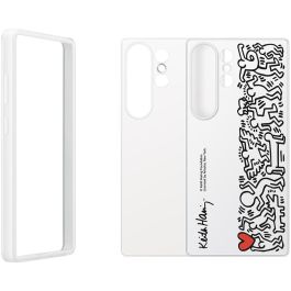 Samsung EF-MS938 Flipsuit Case para Galaxy S25 Ultra, funda protectora de fácil aplicación, multicolor y blanco