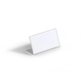 Durable 8055-19 Placa de Identificación Acrílica Transparente para Mesa 100x52 mm, Pack de 10 Unidades Horizontal Precio: 50.49999977. SKU: B18RAJENJM
