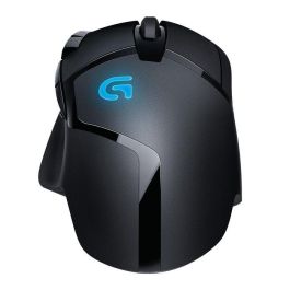 Logitech Ratón G402 Hyperion Fury, Diestro, 8 Botones, Cable USB, 4000 DPI, Negro