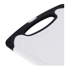 San Ignacio Tabla de Corte TPE / PP Antibacteriana 31,5 x 20 x 0,9 cm Blanco y Negro