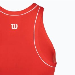 Camiseta de Tirantes Mujer Wilson Team Tank Rojo Pádel M
