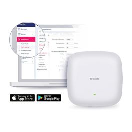 D-Link DAP-X2850 AX3600 Wi-Fi 6 Dual-Band PoE Access Point para Techo y Pared con 3 Puertos Ethernet