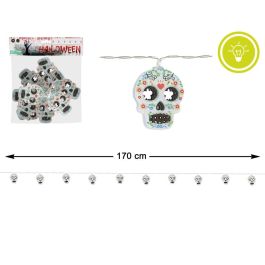 Guirnalda con luz de calaveras Día de los Muertos 170 cm - Decoración festiva colorida Precio: 5.50000055. SKU: B1JXJVWNPX