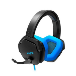 Energy Sistem Auriculares Gaming ESg Azul Negro con Sonido 7.1 Surround Virtual, Micrófono Boom y Luz LED