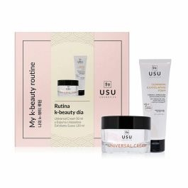 USU COSMETICS Rutina K-Beauty Día: Crema Universal + Espuma Limpiadora Exfoliante Suave - Hidratación, Regeneración y Antiedad para Todo Tipo de Pieles (2 pz) Precio: 33.4999995. SKU: B1HEAJJ6ZG