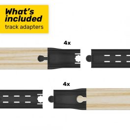 Intelino Complemento Adaptadores Pistas Madera Tren, Compatible con Sistemas de Trenes de Madera, Incluye 8 Adaptadores Precio: 17.99726775. SKU: B152QAV5QZ