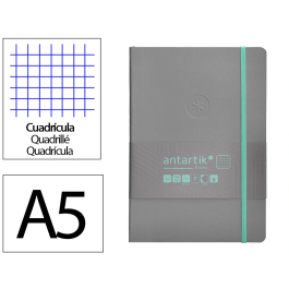 Antartik Cuaderno A5 Tapa Blanda Hojas Cuadriculadas 80 Hojas 80gr FSC Gris y Turquesa Precio: 6.50000021. SKU: B1F2M4JYDM