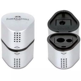 Faber Castell Afilalápices Trío Grip 2001 3 en 1 para lápices estándar y Jumbo, metálico plateado Precio: 2.50000036. SKU: B16A5AWQRF