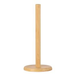 Andrea House ms72077 Portarrollos de Papel de Cocina de Bambú Ø 12 x 33 cm Color Madera