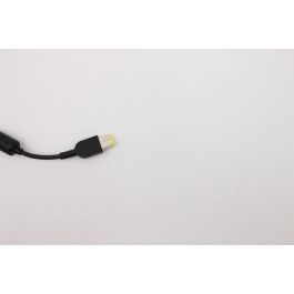 Lenovo Adaptador de corriente AC 90W para portátiles Lenovo ThinkPad, entrada 100-240Vac, 89% eficiencia, conector punta redonda