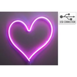 Basics Corazón - Lámpara LED de Neon Decorativa en Forma de Corazón, Marco de PS con Tira FV, USB, Interruptor, Cable 2m, 32 x 34 cm Precio: 14.95000012. SKU: B13J9GR5YR
