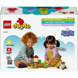 LEGO 10431 Duplo Jardín y Casa del Árbol de Peppa y George Pig – Set de Construcción para Preescolares Actividades al Aire Libre