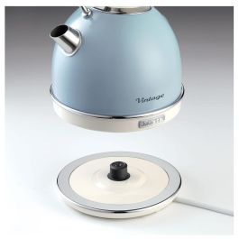Ariete 2877/05 Hervidor Vintage Azul 1,7L con Filtro Anti Cal y Auto Apagado