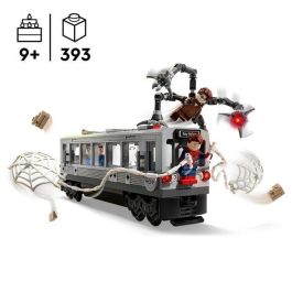 LEGO 76321 Marvel Escena de tren de Spider-Man y Doctor Octopus - Juguete de construcción para niños de 9 años