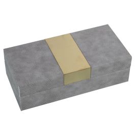 Caja-Joyero Alexandra House Living Gris Madera 25 x 7 x 12 cm