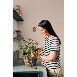 Gardena 12213-20 Tijera Gripcut con Corte Bypass y Sujeción Integrada para Hierbas y Chiles