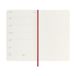 Moleskine Agenda Semanal 18M 2025-2026 Tapa Blanda Rojo 13x21 cm DSF218WN3Y26