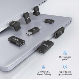 MicroConnect Adaptador USB-C Premium hembra-hembra 10Gbps 4K60Hz 100W