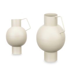 Jarron Acero Abombado Crema Pastel Giftdecor 15X23CM (6 Unidades) Precio: 33.4999995. SKU: B13GPZV4GJ