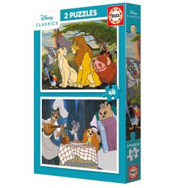 Puzzle 2x48 piezas animales disney (la dama y el vagabundo y el rey león) Precio: 7.88999981. SKU: B15AMNFT4S