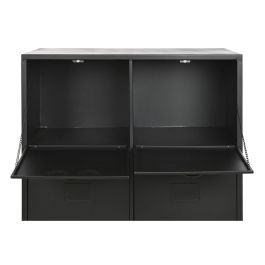 Cajonera Home ESPRIT Negro Metal Loft 75 x 45 x 80 cm