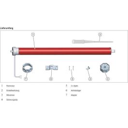 Superrollo SR20110 Motor para persiana enrollable con cable RM10MS, Diámetro 40 mm, 10 Nm, Máx. 22 kg