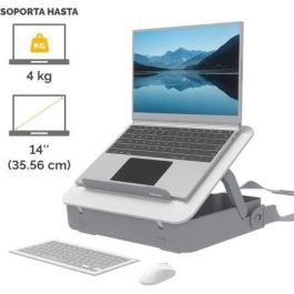 Fellowes Breyta 100016565 Maletín Elevador 2 en 1 para Portátiles hasta 14", Ergonómico con 5 Alturas Ajustables, Reciclable - Blanco Fellowes Breyta 100016565 Maletín Elevador 2 en 1 para Portátiles hasta 14", Ergonómico con 5 Alturas Ajustables, Reciclable - Blanco