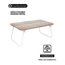 Mesa de Madera Plegable Metal Blanco 52x30x23 cm - Confortime (6 Unidades) Mesa de Madera Plegable Metal Blanco 52x30x23 cm - Confortime (6 Unidades)